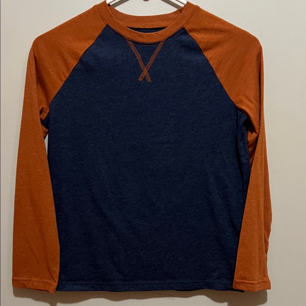 Jumping Beans Essential Tee in Orange and Blue